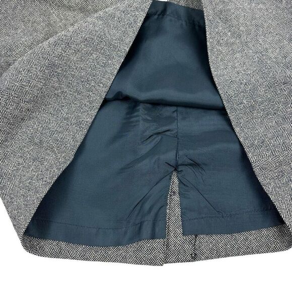 Vintage Pendleton Womens Virgin Wool Pencil Skirt size 10 Blue White - Picture 6 of 10